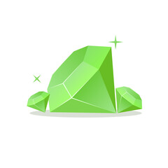 Shiny diamond vector element. Gem jewellery shape illustration.