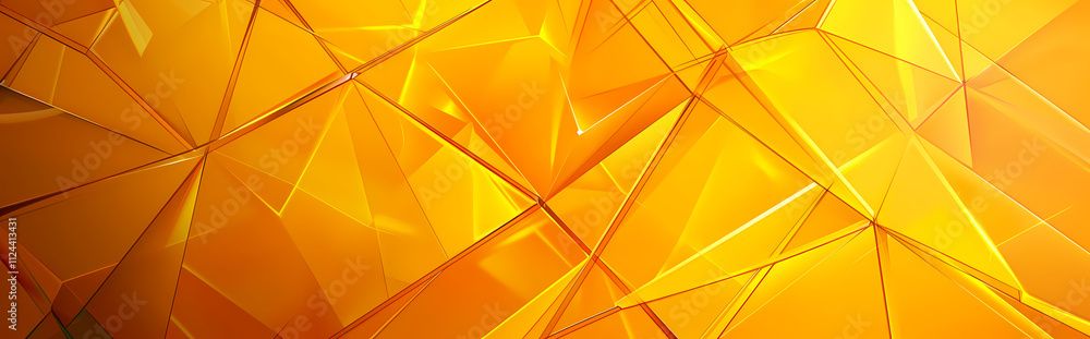 Poster abstract gold geometric pattern: a captivating abstract pattern of shimmering gold geometric shapes,