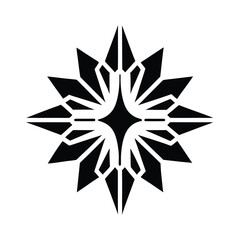 Innu spark silhouette vector icon style 