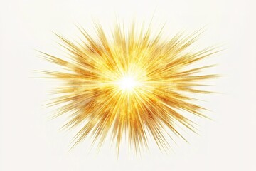 Bright explosion starburst on white background