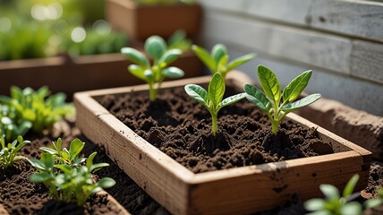 Earth Day concept. Growing green plant seeds. green environment concept.