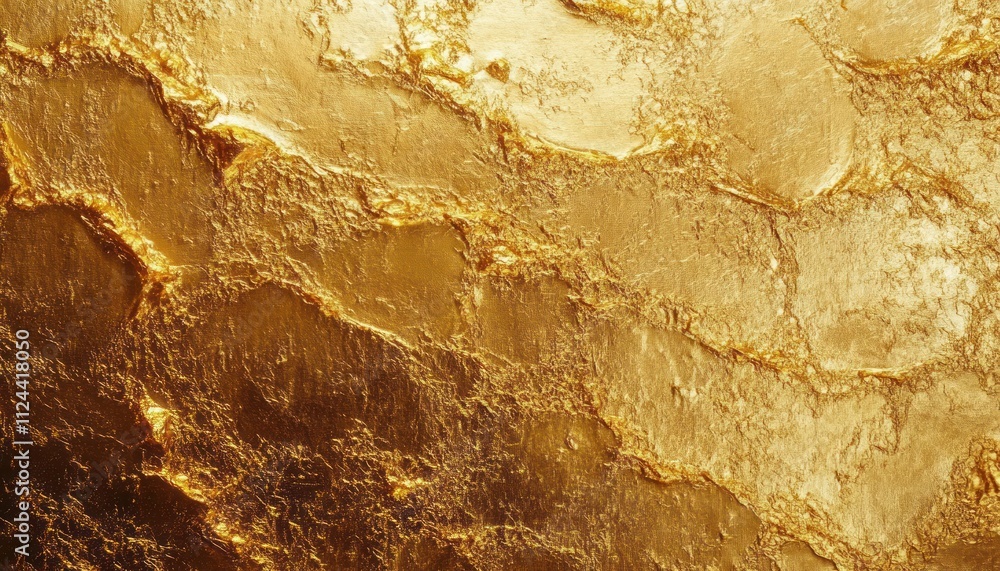 Poster abstract gold texture luxurious shiny metallic surface with swirling patterns and intricate details 