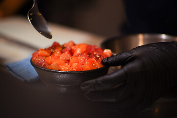 Salmon Don Preparation