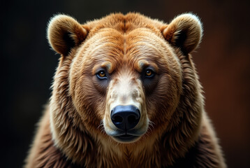 Fototapeta premium Close-up of a brown bear