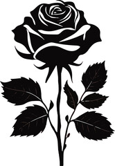 Romantic Rose Silhouettes Collection Ai Generated