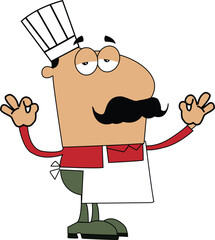 chef with a tray of food