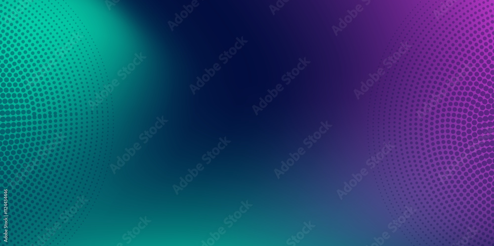 Poster blue gradient background. glittering gradient background with hologram effect and magic lights. grad