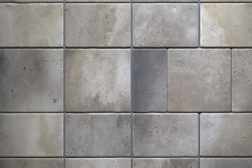 Processed collage of grey marble floor tiles surface texture. Background for banner, backdrop