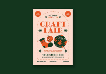 Simple Modern Christmas Craft Fair Flyer
