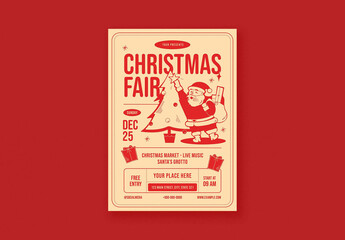 Vintage Christmas Fair  Flyer