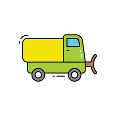 Snowplow vector icon