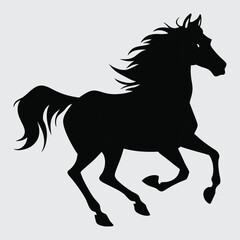  Running Horse silhouette vector art and illustration