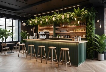 home mini bar with a sustainable building concept