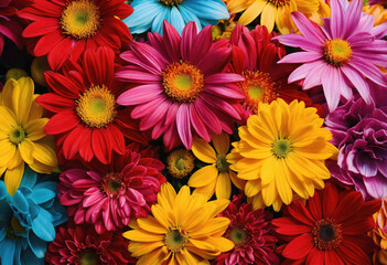 Unbelievable Vibrant multi colored bouquet of gerbera daisies