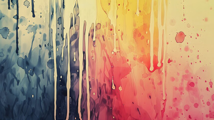 Fototapeta premium Drip comic effect watercolor