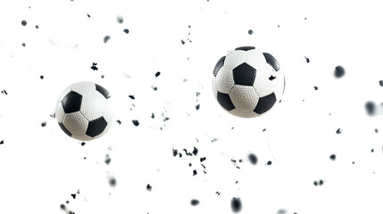 Fototapeta premium Falling Sports Balls - Soccer, Baseball, Tennis, and More