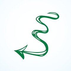 Arrow symbol. Vector drawing icon