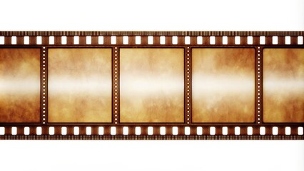Fototapeta premium Film strip with space for photos, photography, film, strip, movie, reel, old, retro, vintage, blank, cinema, background