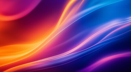 Obraz premium A mesmerizing interplay of light and shadow, with vibrant blue and orange bokeh lights dancing across a shimmering surface.