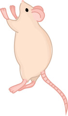 Cartoon Illustration of a Cute Mouse.