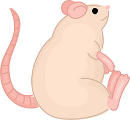 Cartoon Illustration of a Cute Mouse.
