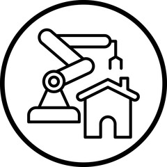 House Construction icon style