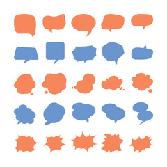 collection set of speech bubble