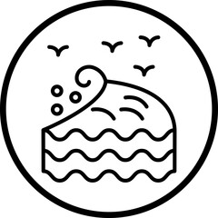 Ocean Wave icon style