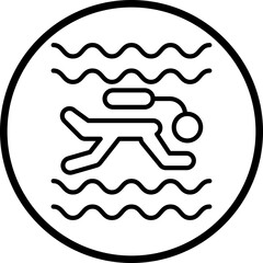 Scuba Diving icon style