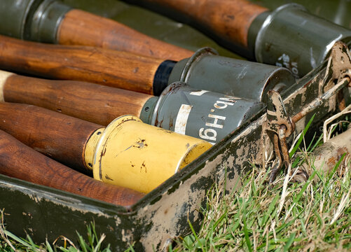 Stielhandgranate is the German term for stick hand grenade and generally refers to a prominent series of World War I and World War II&ndash;era German stick grenade