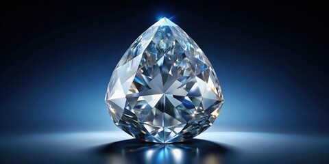 Large and elegant pear cut diamond, diamond, pear cut, gemstone, precious, luxury, shiny, sparkly, exquisite, valuable