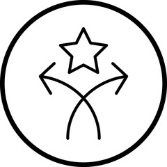 Obraz premium Rise icon style