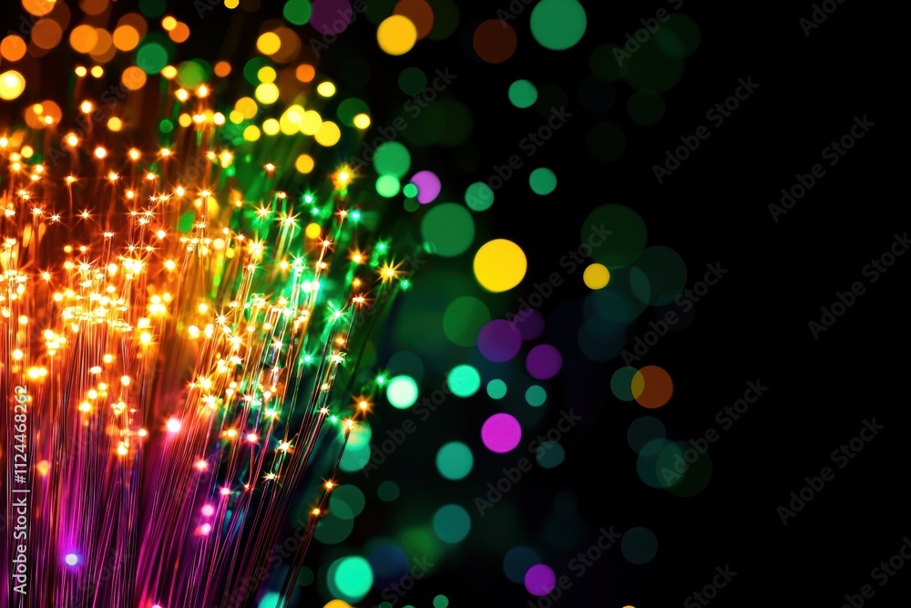 Aufkleber colorful abstract light patterns creating a magical bokeh effect