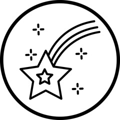 Shooting Star icon style