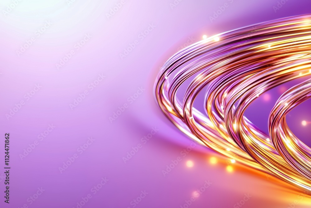 Poster abstract background with flowing light and colorful swirls