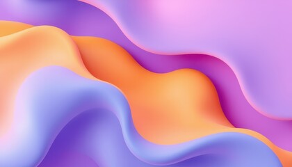 Abstract Pastel Waves Flowing Design