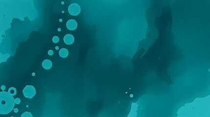 Obraz premium deep teal watercolor abstract painting, luxurious generative Ai
