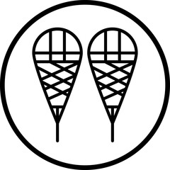 Snow Shoes icon style
