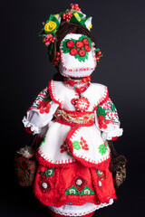 happy easter and motanka doll