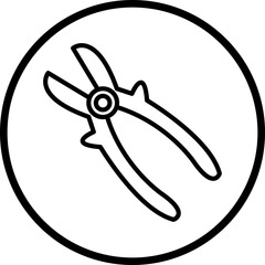 Wire Cutter icon style