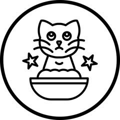 Cat Grooming icon style