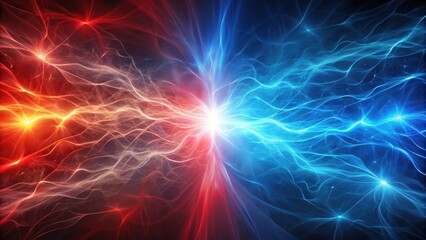 Vibrant background with contrasting red and blue energy, vibrant, background, contrasting, red, blue, energy, dynamic, colors