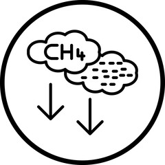 Methane icon style