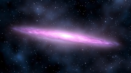 Cosmic Purple Galaxy Stellar Nebula Space Background Starscape