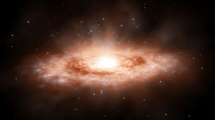 Fototapeta premium Cosmic Nebula Spiral Galaxy Space Background Starry Night Celestial Astronomy