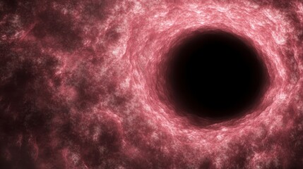 Abstract Red Glowing Tunnel Background Dark Hole Space Cosmic Nebula Fantasy