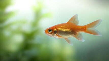 Vibrant Goldfish in Aquatic Plants Nature s Beauty Underwater World