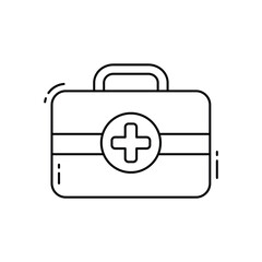 First aid kit vector icon