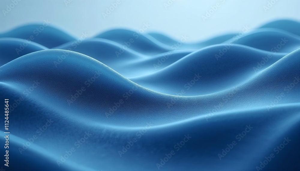 Poster abstract circular wave texture in muted corporate blue tones with a dynamic and sleek appearance