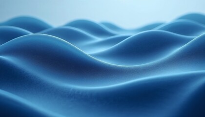 Obraz premium Abstract circular wave texture in muted corporate blue tones with a dynamic and sleek appearance